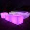 LED furniture hot sale remote control illuminated portable high tables and bar stools for garden