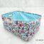 fashion cloth storage basket with colorful pattern and handle