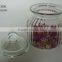 home storage goods sealed glass cookie canister with dome glass lid