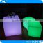 LED furniture outdoor colorful lighted bent stool / most popular LED decorative rgb stool light