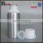 round bud aluminum bottle with cap pump sprayer