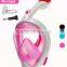 Factory Supply silicone foldable full face diving mask