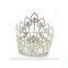 Yiwu Crystal Rhinestone Silver Plated Beauty Queen Crown For Adult Halo H172-157