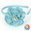 2016 Newest Baby Girls Hair Clasp Flower Pattern Hair Clasp With Jewel Fashion Decorative Girls Hair Hoop