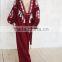 Boho Clothing Ukrainian Vyshyvanka Embroidery Designs Linen Dresses With Tassel Long Sleeve Maxi dresses HSD5766