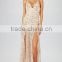 OEM women sequins long dresses hot sale holiday maxi dress