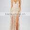 OEM women sequins long dresses hot sale holiday maxi dress