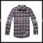 top selling china supplier elegant man CVC plaid long sleeve shirts medieval