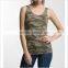 Custom Breathable Camouflage Color Vest Fashion Casual Wear Camo Womens Tank Top