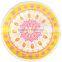 Custom design 100% cotton printing round beach towel