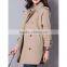 2015 High Quality Customized Spring Ladies Long Cotton Coat