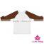 Baby Fall Cotton Shirt Long Sleeve Girls Clothes Ruffle Raglan Girls Blank Ruffle Sleeve T Shirt Wholesale Icing Ruffle Shirt