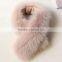 Myfur Light Grey Fox Fur Made Luxury Genuine Fox Fur Collar for Coat