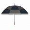 68" Arc Vented, Windproof Umbrella - manual opening, 44" long, ligtweight, less conducive to lightning and comes with your logo