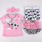 2015 New Fashion Cute Cow 4pcs Newborn Baby Gift Set