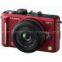 Panasonic Lumix DMC-GF1 12.1MP Micro Four-Thirds Interchangeable Lens Digital Camera with Lumix G 20mm F/1.7 Aspherical Lens (Red)