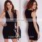 Black sleeveless jersey lace dresss ponte ladder front bodycon midi dress midi dress evening