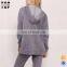 Custom women plain sport tracksuit longer hemline jogging suits wholesale