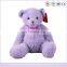 China Manufacturer Plush Animal Toy Lovely Teddy Bear With Purple Bow