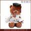 ICTI audited factory bulk plush bear toy with hat bath toy dress up games for kids