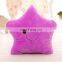 Professional production hot sale star shape led pillow various color decorative toys with light