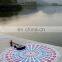 Indian White Mandala Roundie Round Tapestry Bohemian Bedspread Throw Boho Hippie Decor