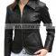 Leather Jacket, 2017 new style slim genuine lamb leather jackets for women with big collar