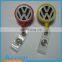 ECO-Friendly cheap Plastic retractable Reel Badge bolder with alligator clip