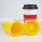 Korean version simple personality plastic hand coffee drink cup for car male and female students with custom color