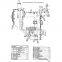 Hydraulic Gear Main Pump 1P4231 Loader Dozer Transmission Gear Pump Group 814 815 816 966C Hydraulic Gear Pump Assy