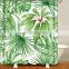 i@home modern green tropical plants 100% polyester washable shower curtains custom digital printing