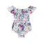 Toddler Flower Off Shoulder One Piece Jumpsuit Baby Rompers Onesie