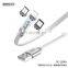 Remax Flag Series RC-169th Phone Charging Oem Micro Braided Magnetic for Android Usb 3 In 1 Cable