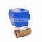 Good quality CWX-15 electric control valve 2-way 1/2'' brass DN15 DC12v CR01 two wires for water leakage