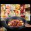 High Quality Iron Marble Stone Coating Nonstick Die Cast Wok Skillet Bakelite Handle