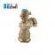 Brass Angle Type Lockable Ball Valve with Copper Handle