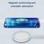 Custome logo 15W Universal wireless magnetic charger Type C fast charging for cell phone iphone 12 Pro Max