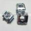 Factory stock nickle plated M6 cage clip nut