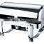 High quality New Rectangule Roll Top Stainless Steel Electric Buffet Chafer