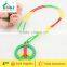 Peace sign sillicon necklace