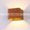 Simple Design Loft Wall Lamp Wood Metal Colorful LED Wall Light