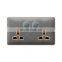 146 type double Universal 3 pin Dermatoglyph Power Supply Sockets And Switches Electrical Wall Socket With Switch