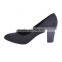 ladies mid heel suede court shoes with cone heel