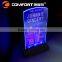 New Lighted tabletop menu holder