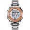 Bulk Wholesale Distributor Price SKMEI 1849 Stainless Steel Digital Watch Dual Time Men Wrist Watches