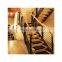 CBMmart U-Shape Modern Indoor Stair Treads Wood Step Prefabricated Stairs Steel Staircase for Home Decoration