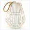 white color cute candle holder decoration iron glass metal lantern wall lamp