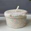 Top Selling Container Wholesale Kids Hand Woven Box Shelves Storage Baskets Lids