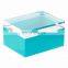 wholesale custom color acrylic display storage box with sliding cover lid