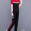 Monisa lady sports leisure colorful suit with long trousers in summer